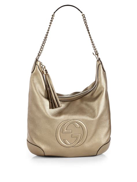 gucci soho metallic leather mini chain bag golden|gucci soho chain shoulder bag.